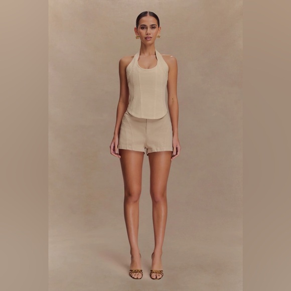 NWT MESHKI STONE WASH DENIM SHORTS - Picture 3 of 7